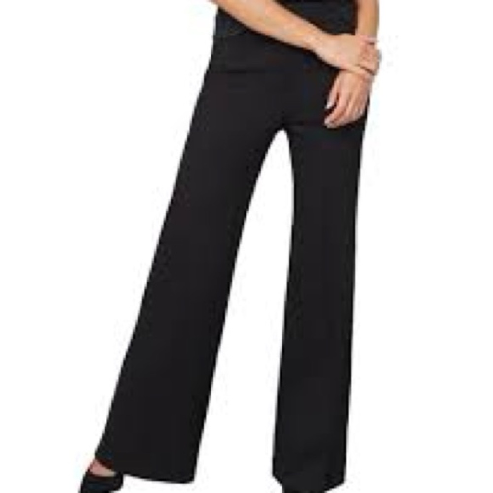 SPANX Black Wide Leg Pants